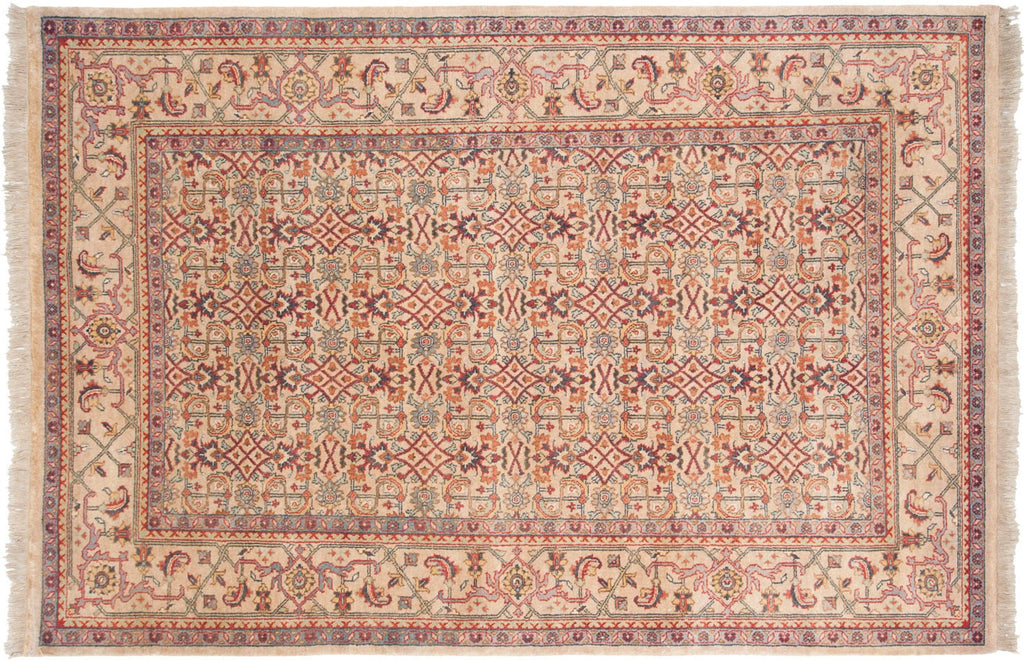 6x9 Vintage Indian Mahal Design Carpet