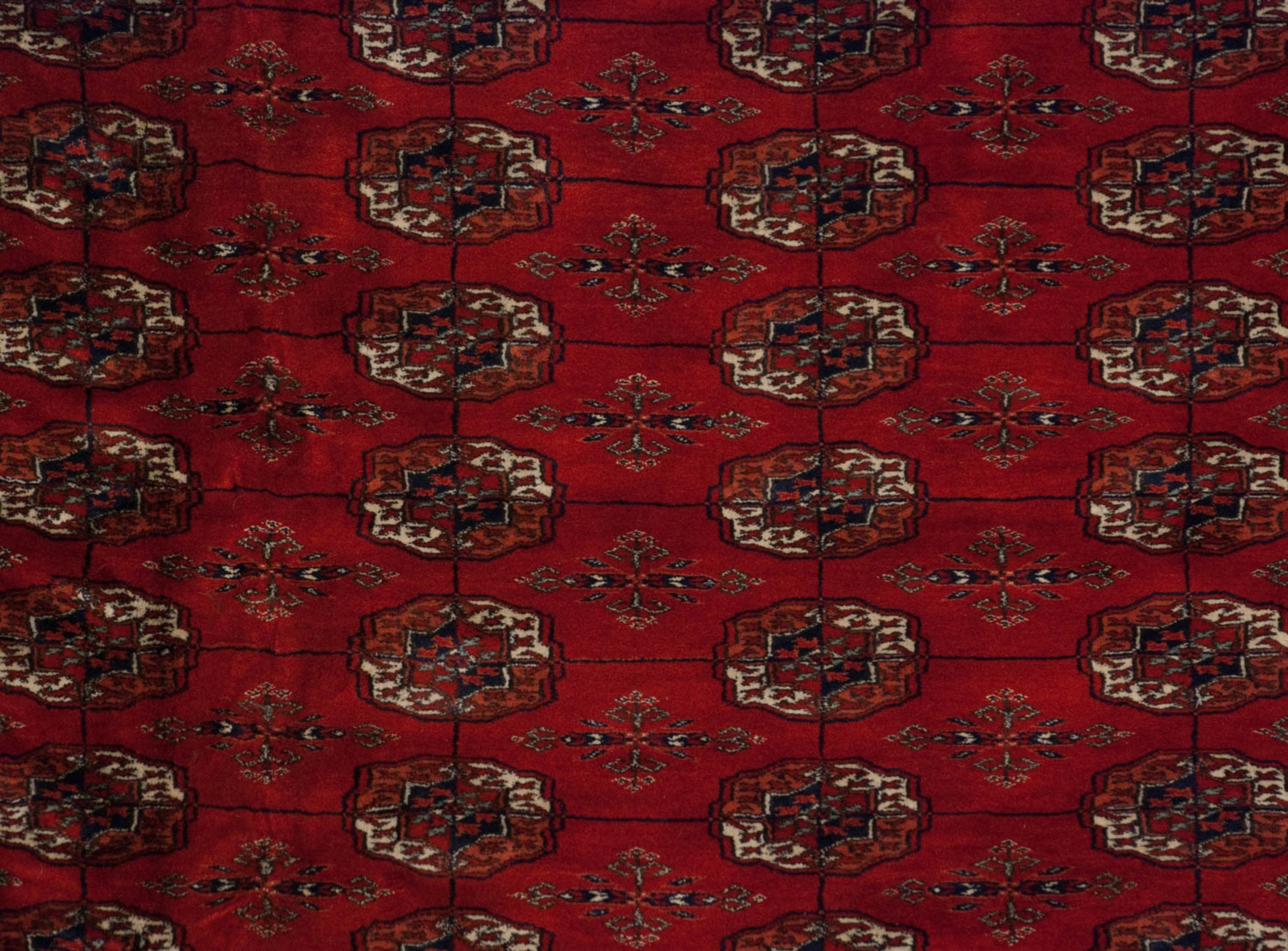 12.5x13 Vintage Fine Bokhara Square Carpet