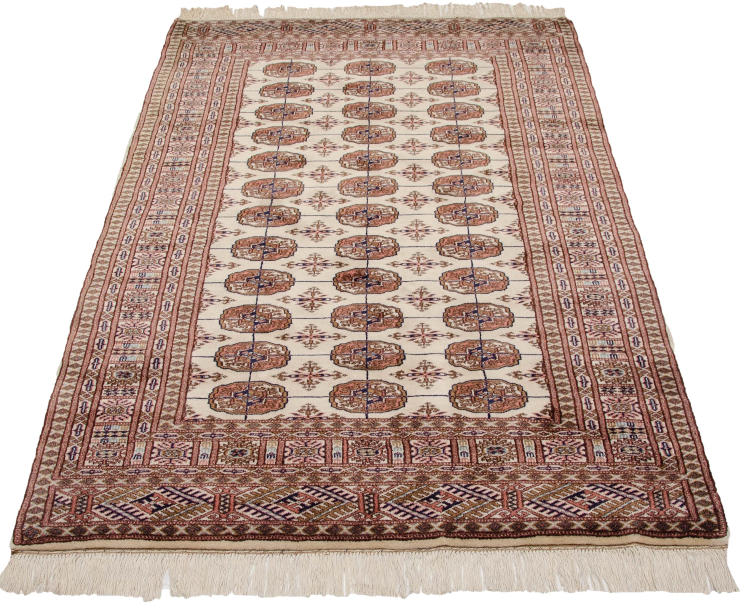 4x6 Vintage Fine Bokhara Rug