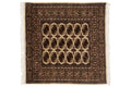 5x5 Vintage Fine Bokhara Square Rug