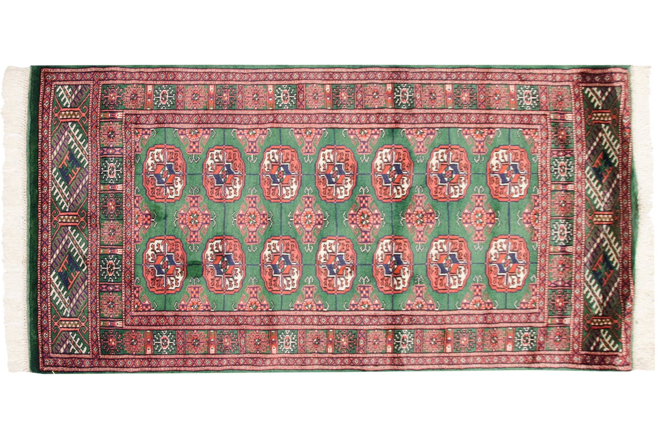 2.5x4 Vintage Fine Bokhara Rug