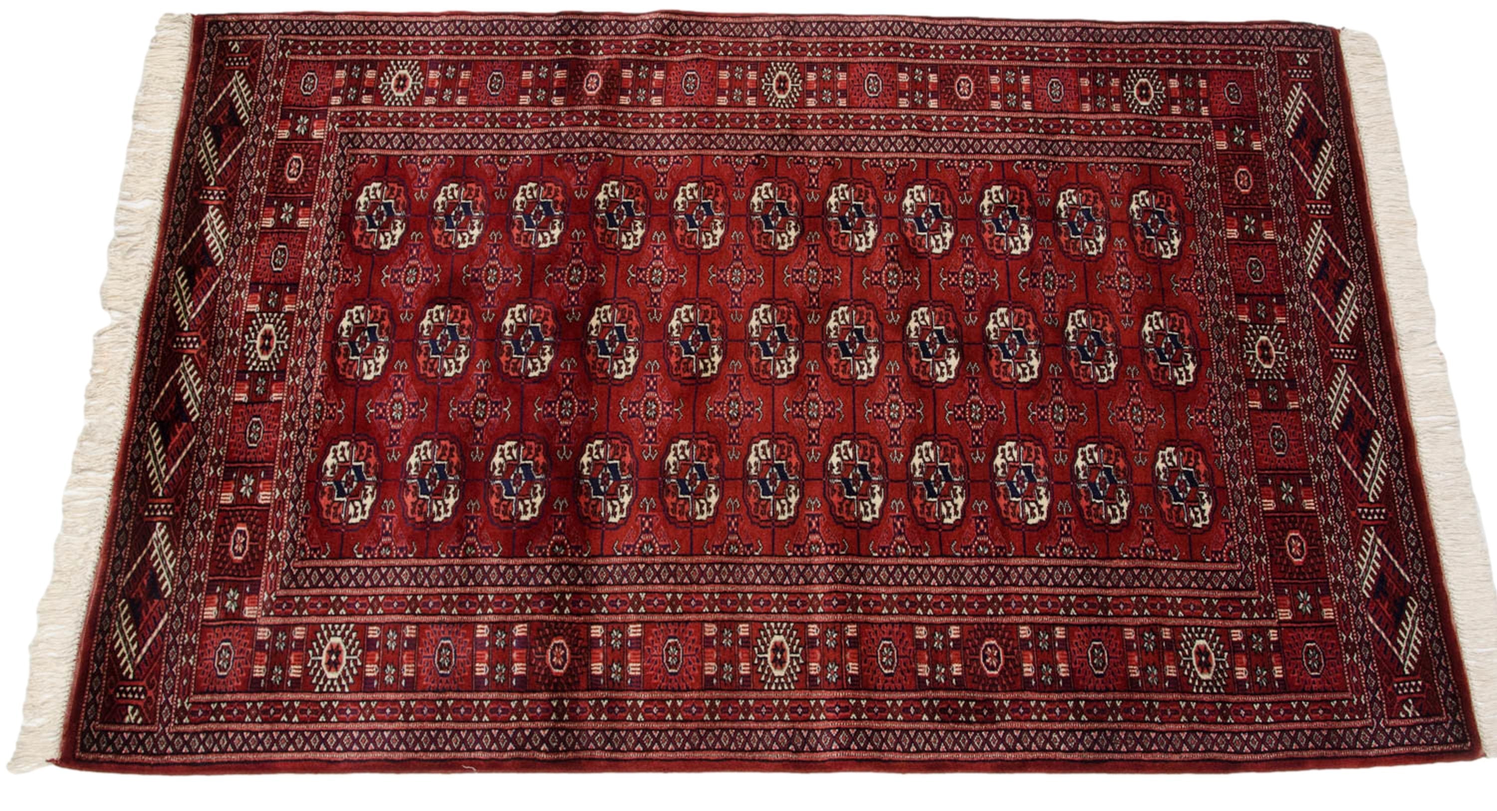 4x6 Vintage Fine Bokhara Rug