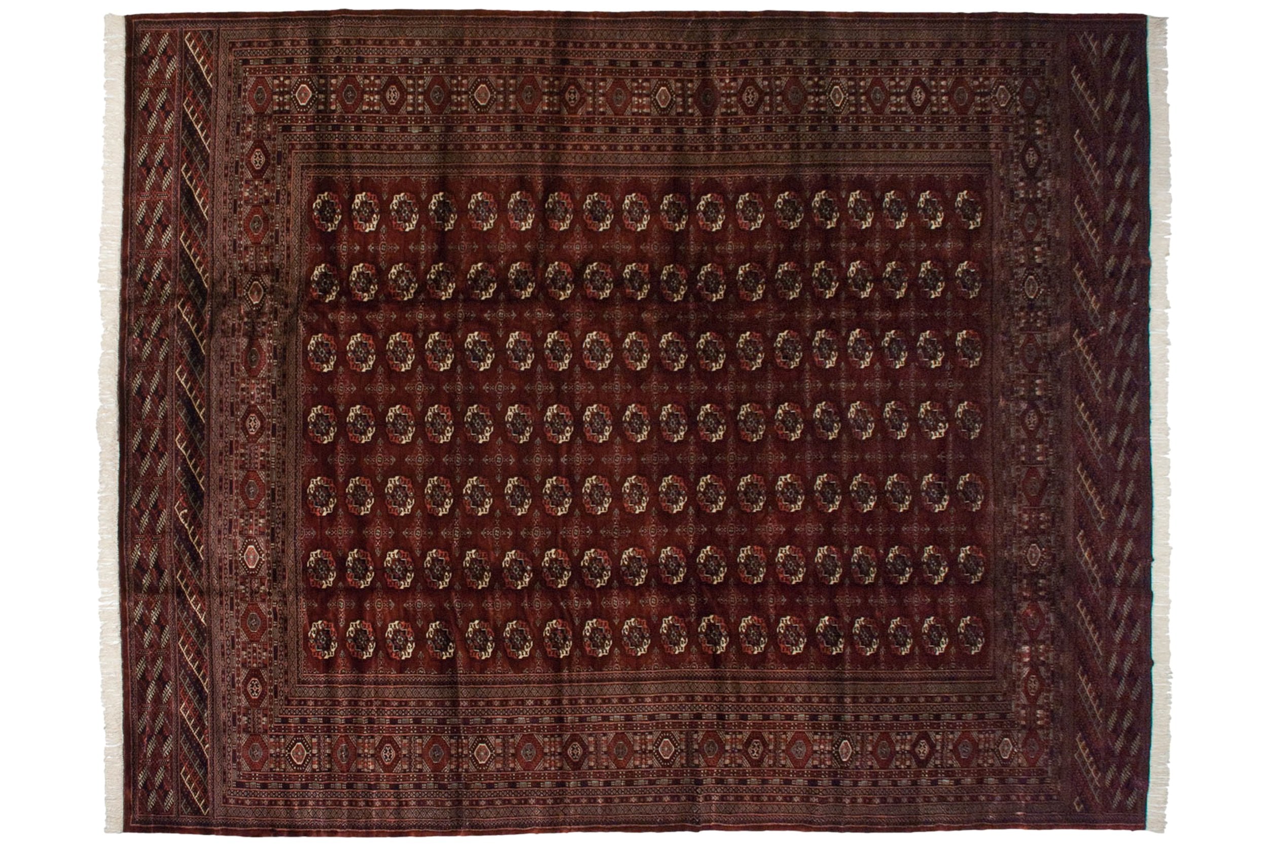 12x14.5 Vintage Fine Bokhara Carpet