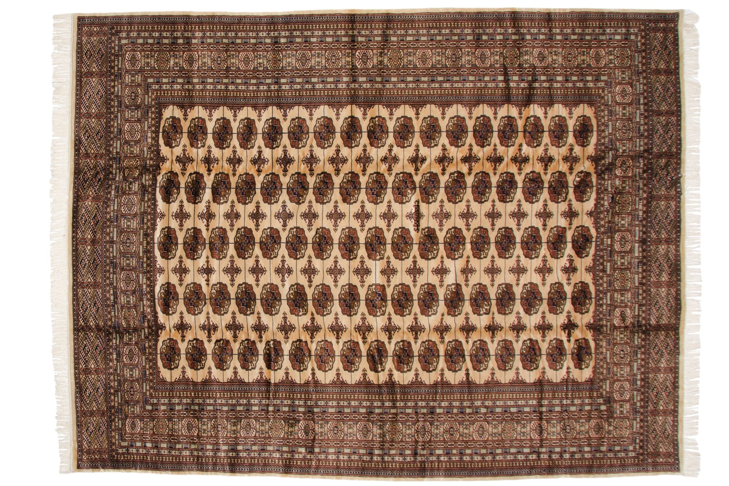 9x12 Vintage Fine Bokhara Carpet