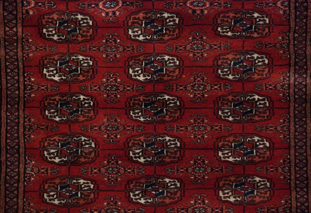 4x13.5 Vintage Fine Bokhara Rug Runner
