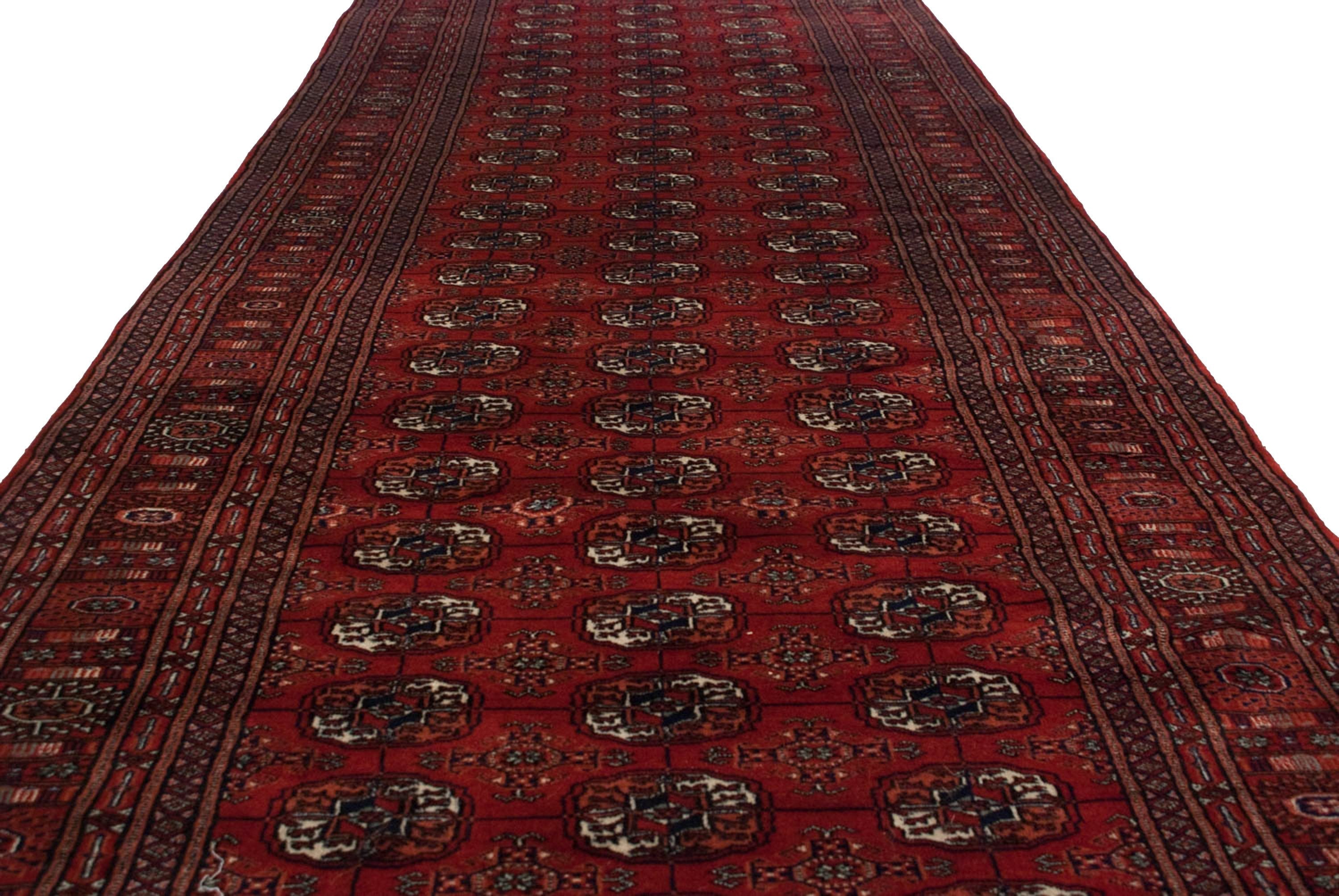 4x13.5 Vintage Fine Bokhara Rug Runner
