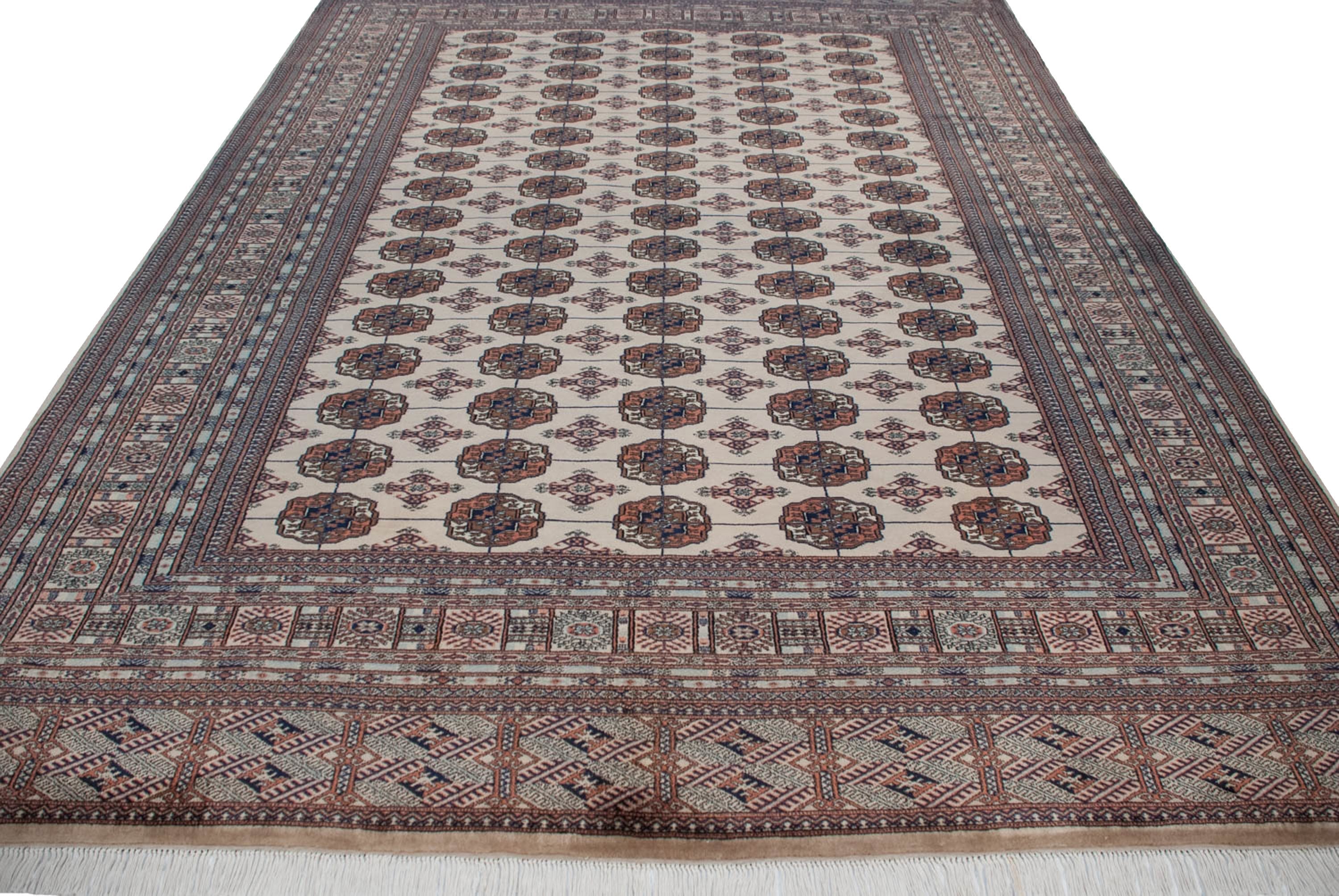 9x12 Vintage Fine Bokhara Carpet