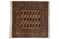 5x5.5 Vintage Fine Bokhara Square Rug