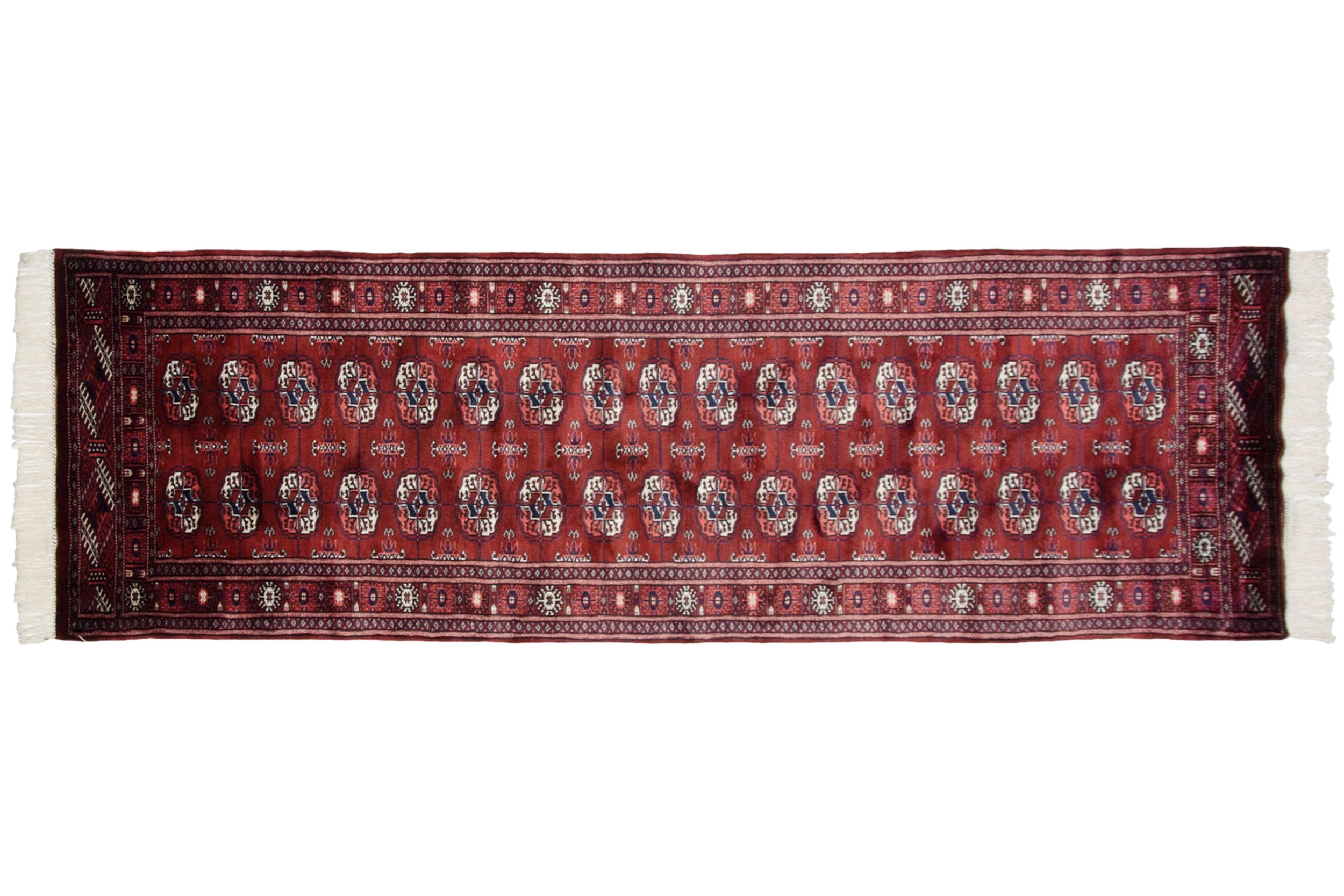 2.5x8 Vintage Fine Bokhara Rug Runner