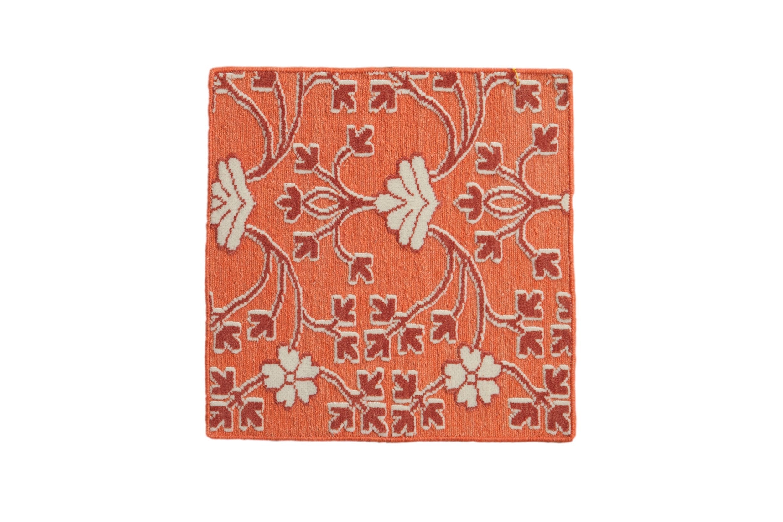2x2 New Indian Samarkand Design Square Rug Mat