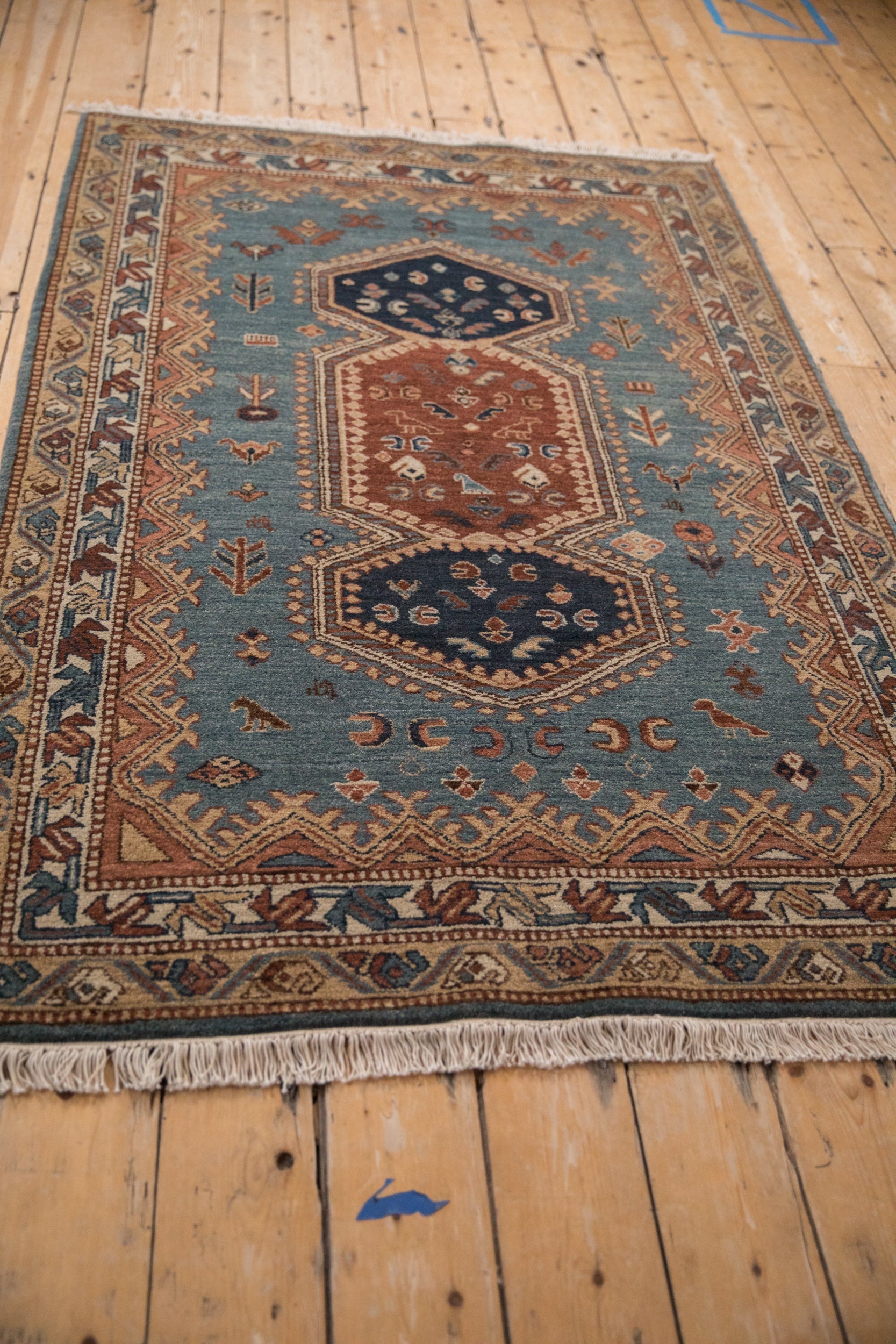 4x6.5 Vintage Armenian Hamadan Design Rug