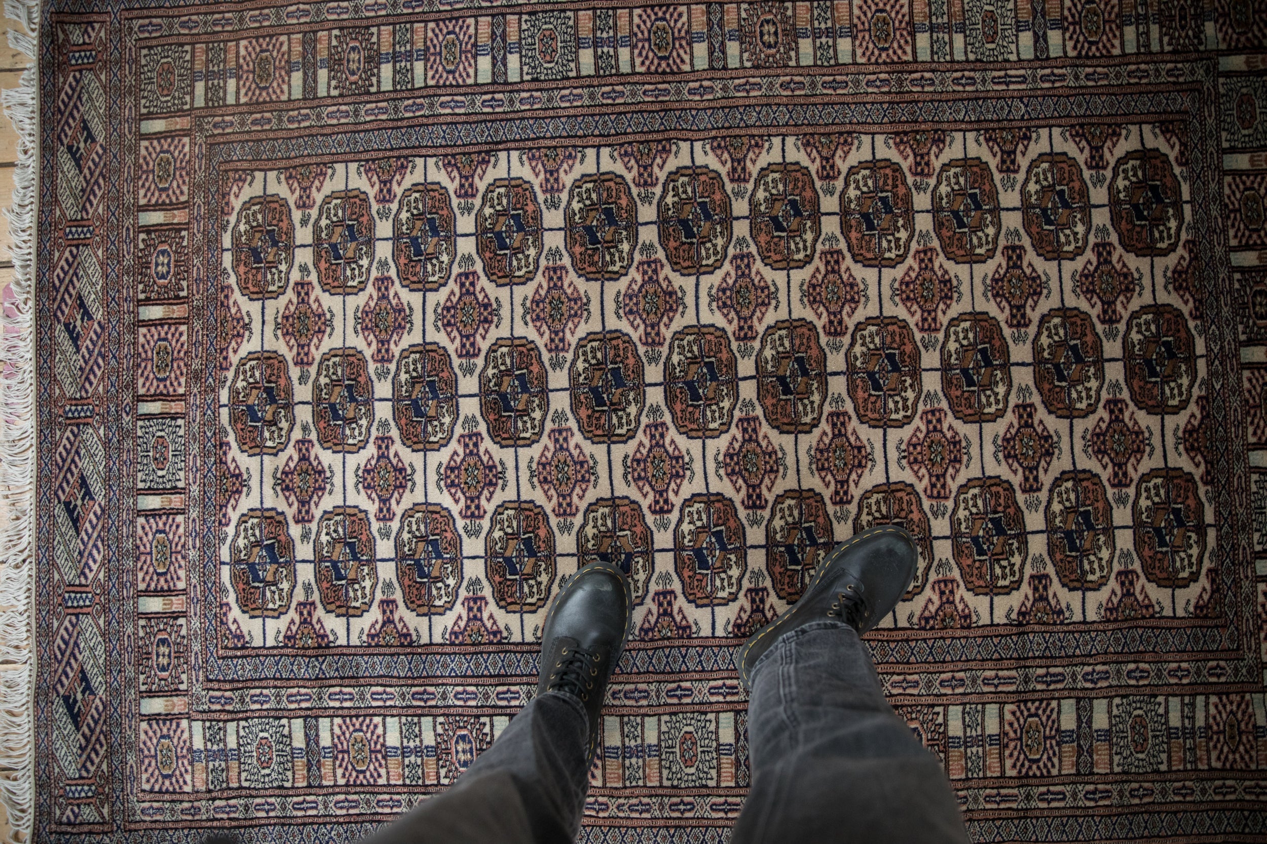 4x6 Vintage Fine Bokhara Rug