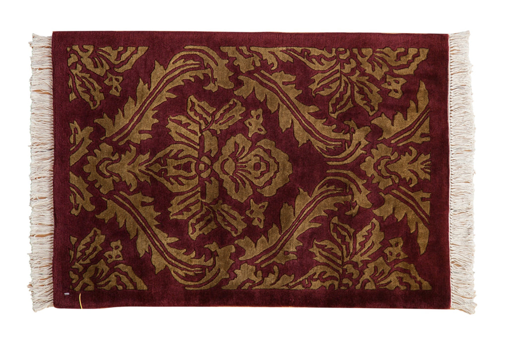 2x3 Vintage Indian Damask Design Rug Mat