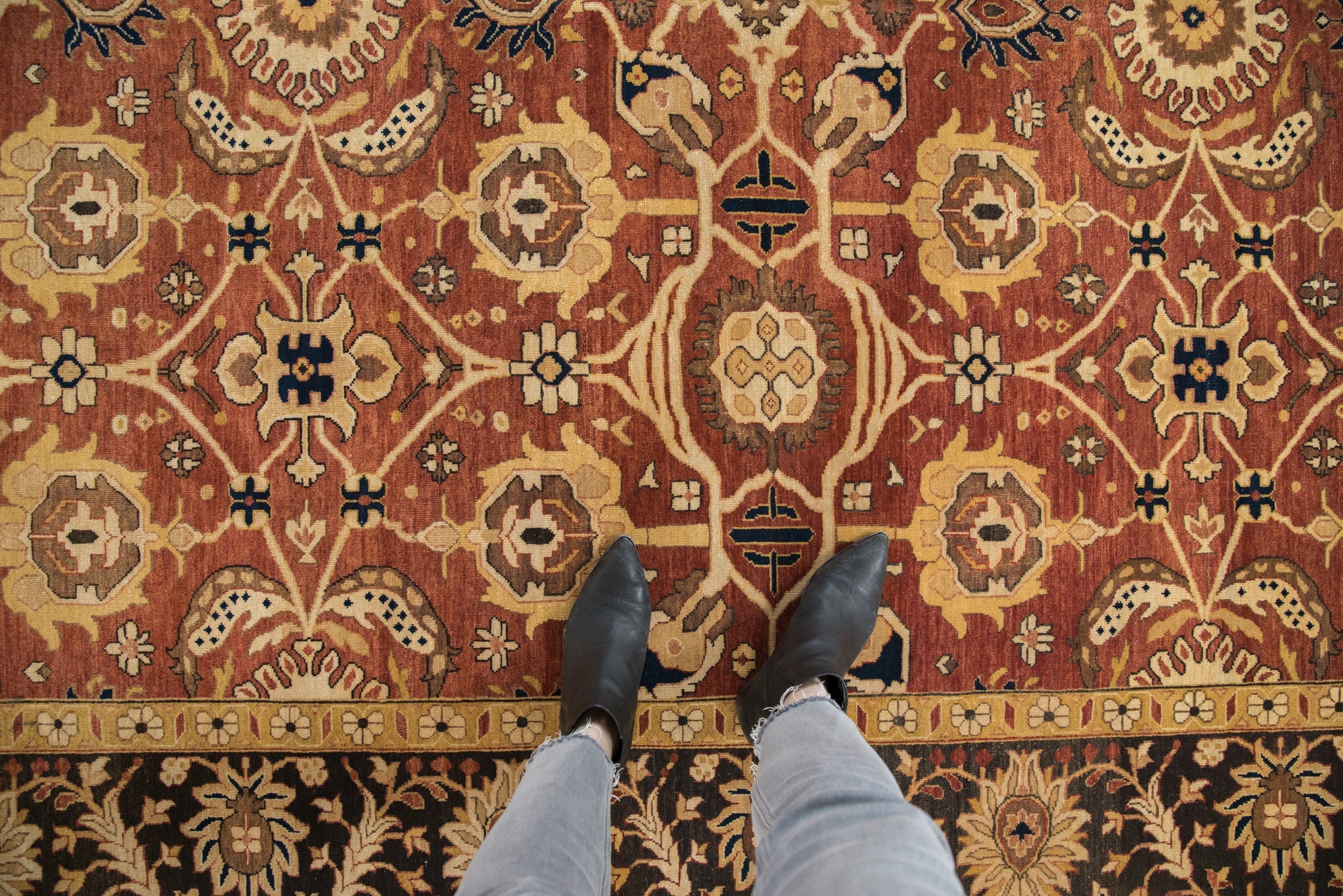 8x10 Indian Mahal Design Carpet