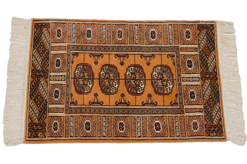 2x3 Vintage Indian Bokhara Design Rug Mat