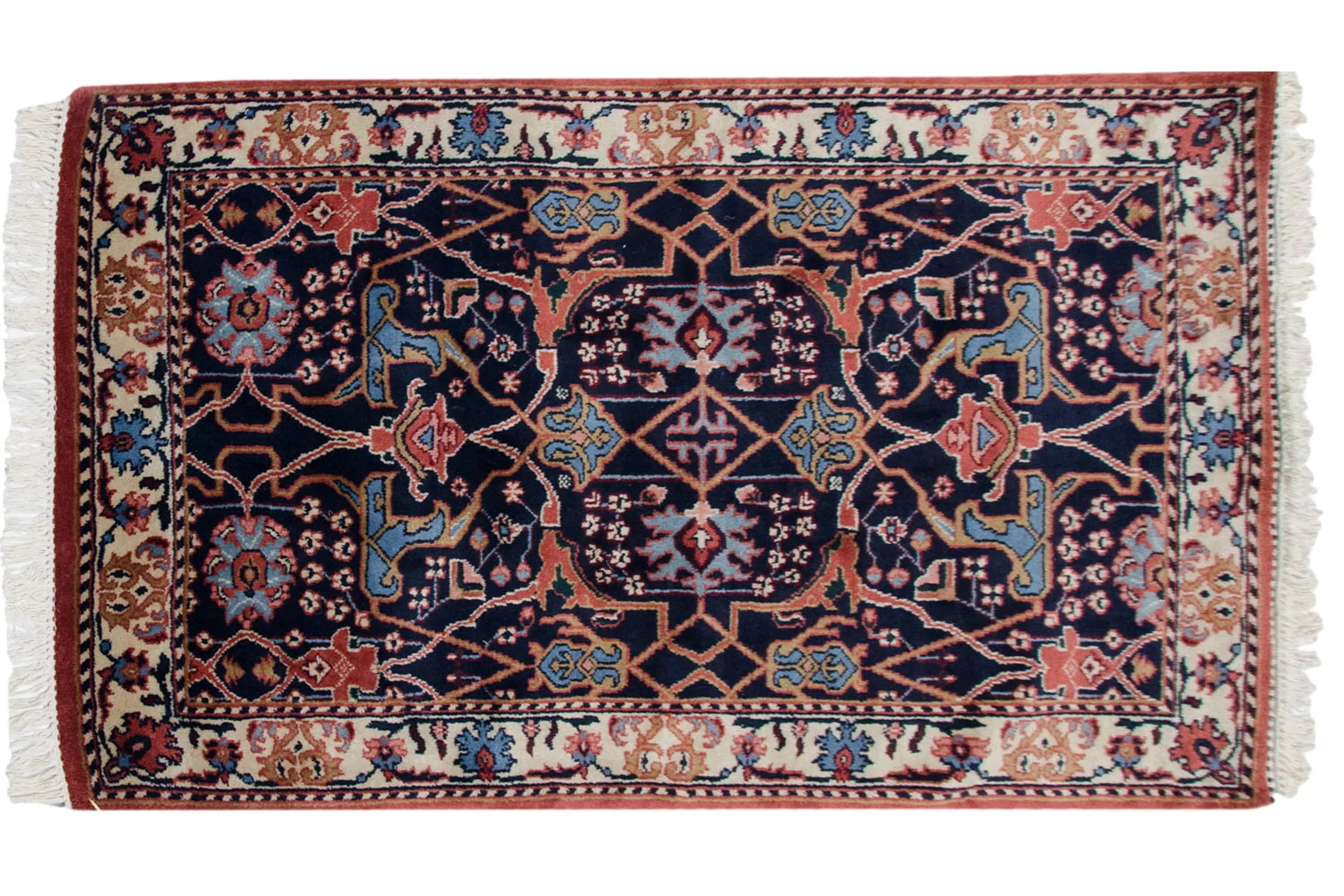 3.5x5.5 Vintage Indian Bijar Design Rug