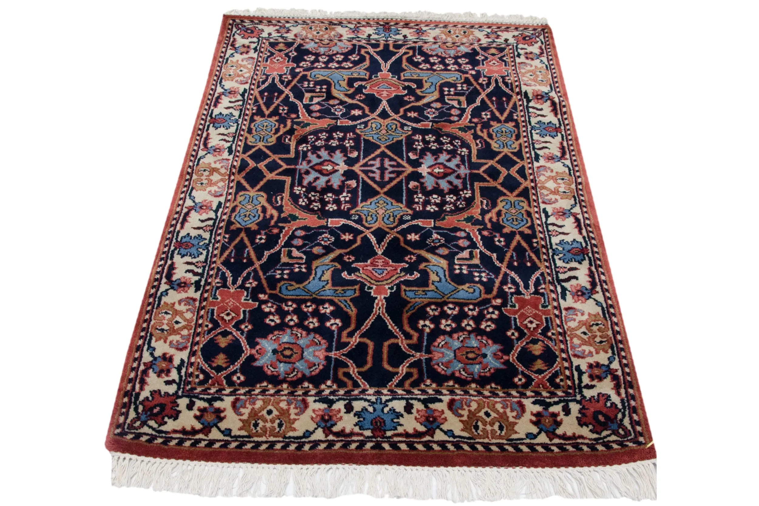 3.5x5.5 Vintage Indian Bijar Design Rug