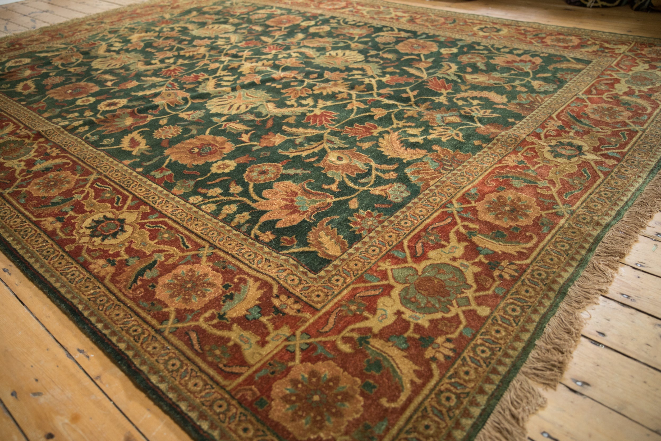 9x11.5 Vintage Indian Serapi Design Carpet