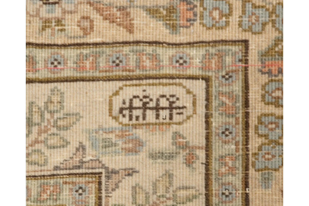12x17.5 Vintage Tabriz Carpet
