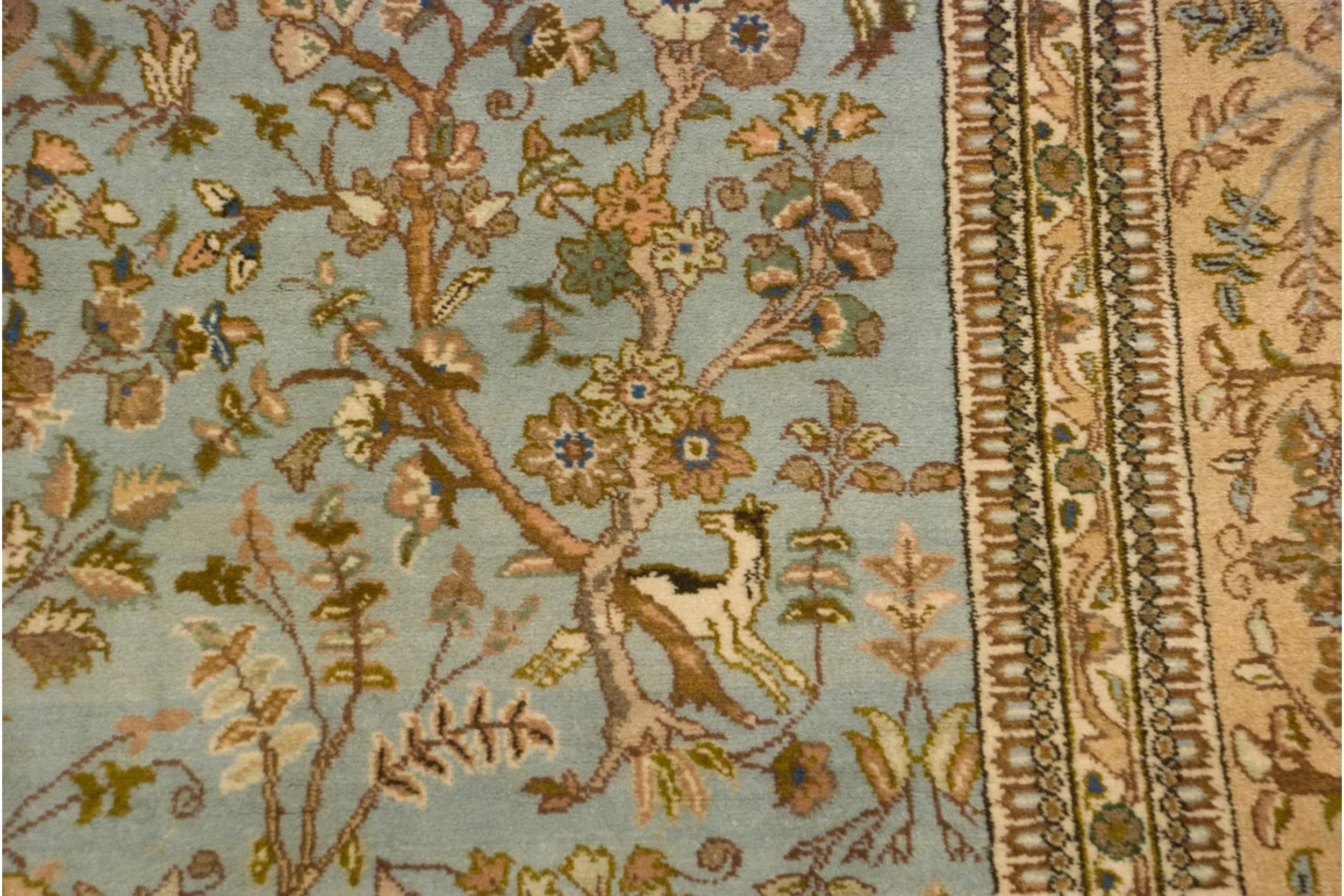 10x13 Vintage Tabriz Carpet