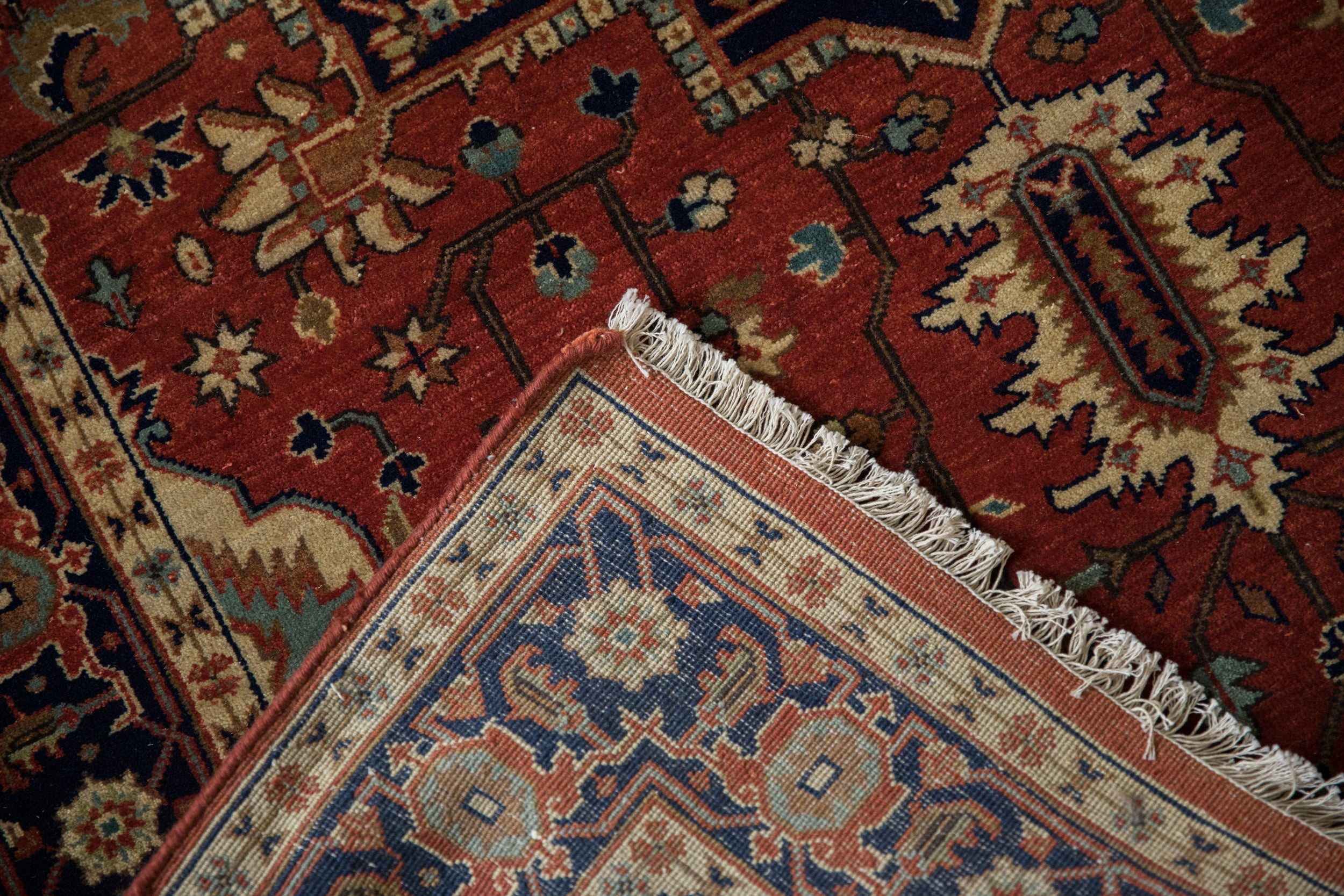 4x12 Indian Heriz Design Rug Runner