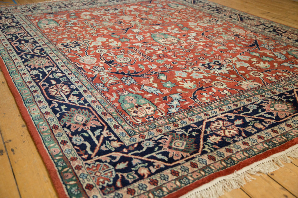 7.5x10 Vintage Indian Bijar Design Carpet