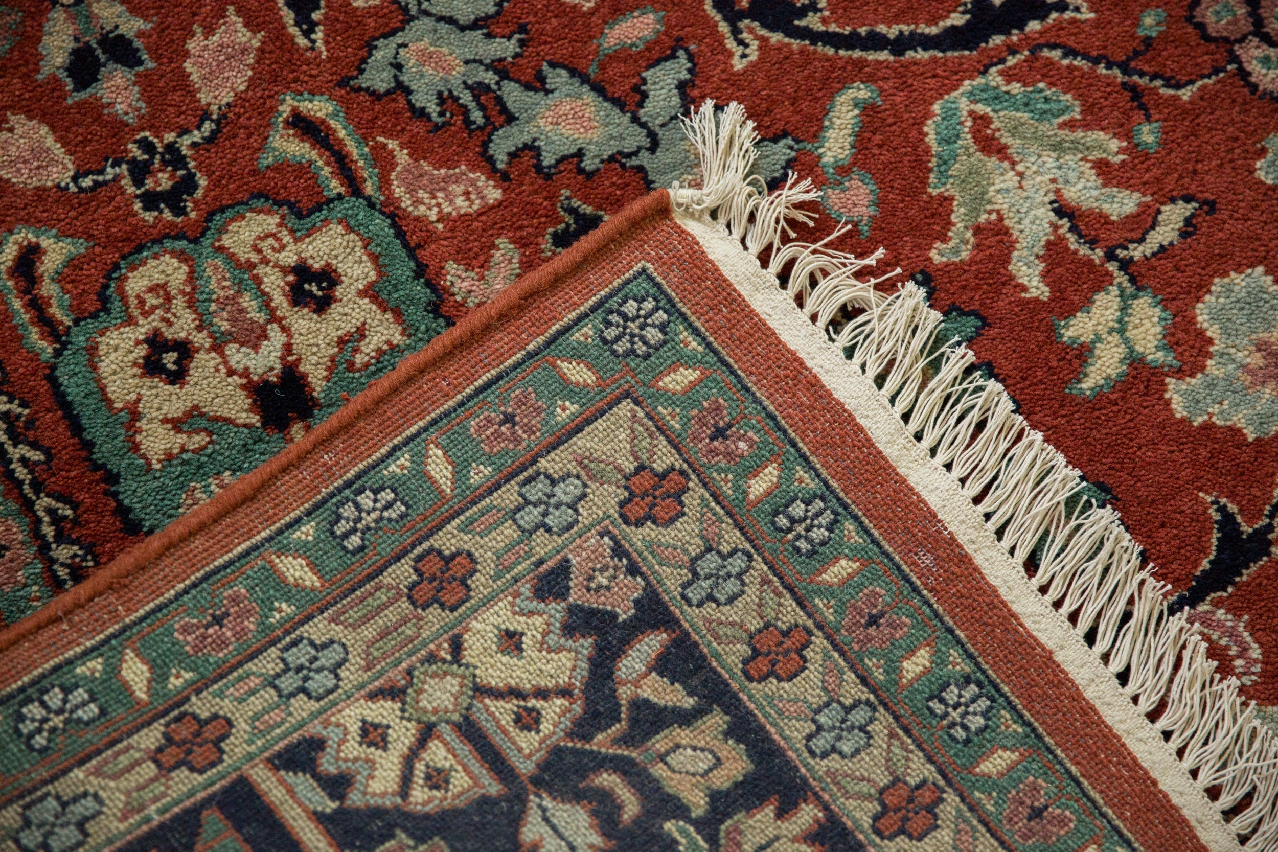 7.5x10 Vintage Indian Bijar Design Carpet