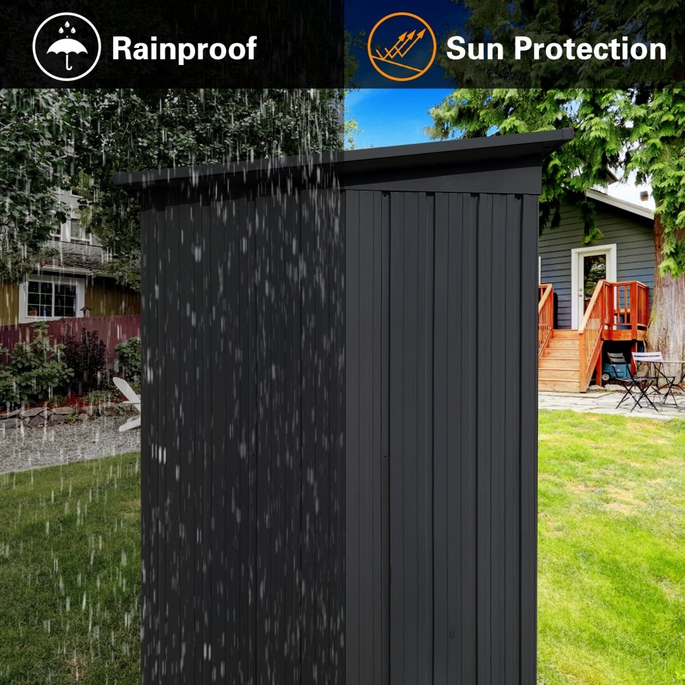 [04X06FT] Premium Small Outdoor Metal Garden Storage Shed (97463582)