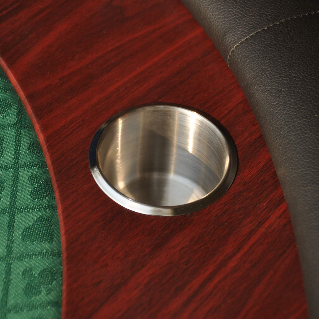 Modern 96" Wooden Poker Table With U Shape Legs, Drop Box And Chips Tray (SAK83109)