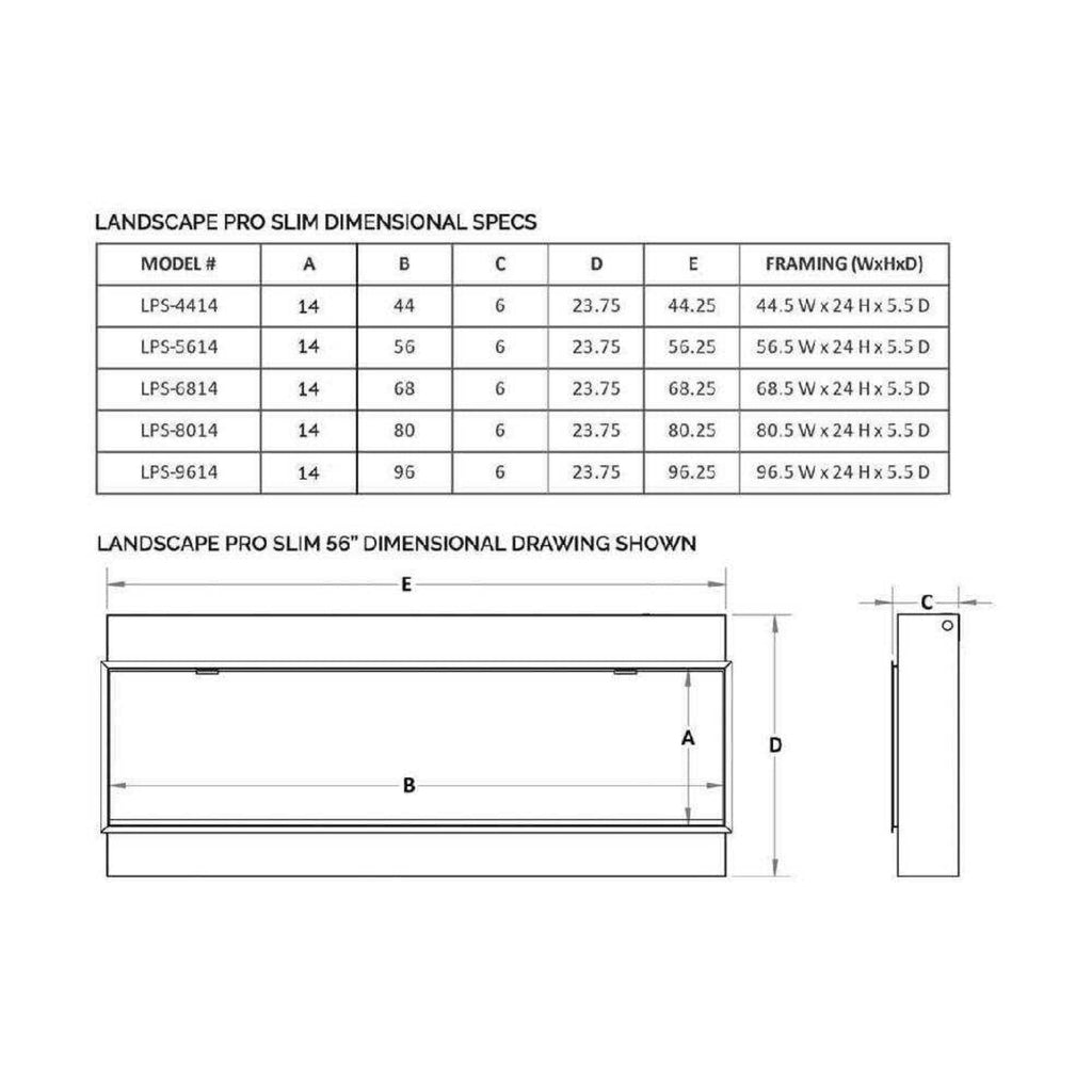 Modern Flames Landscape Pro Slim 68" Built-In Electric Fireplace [LPS-6814V2] (SAK72941)