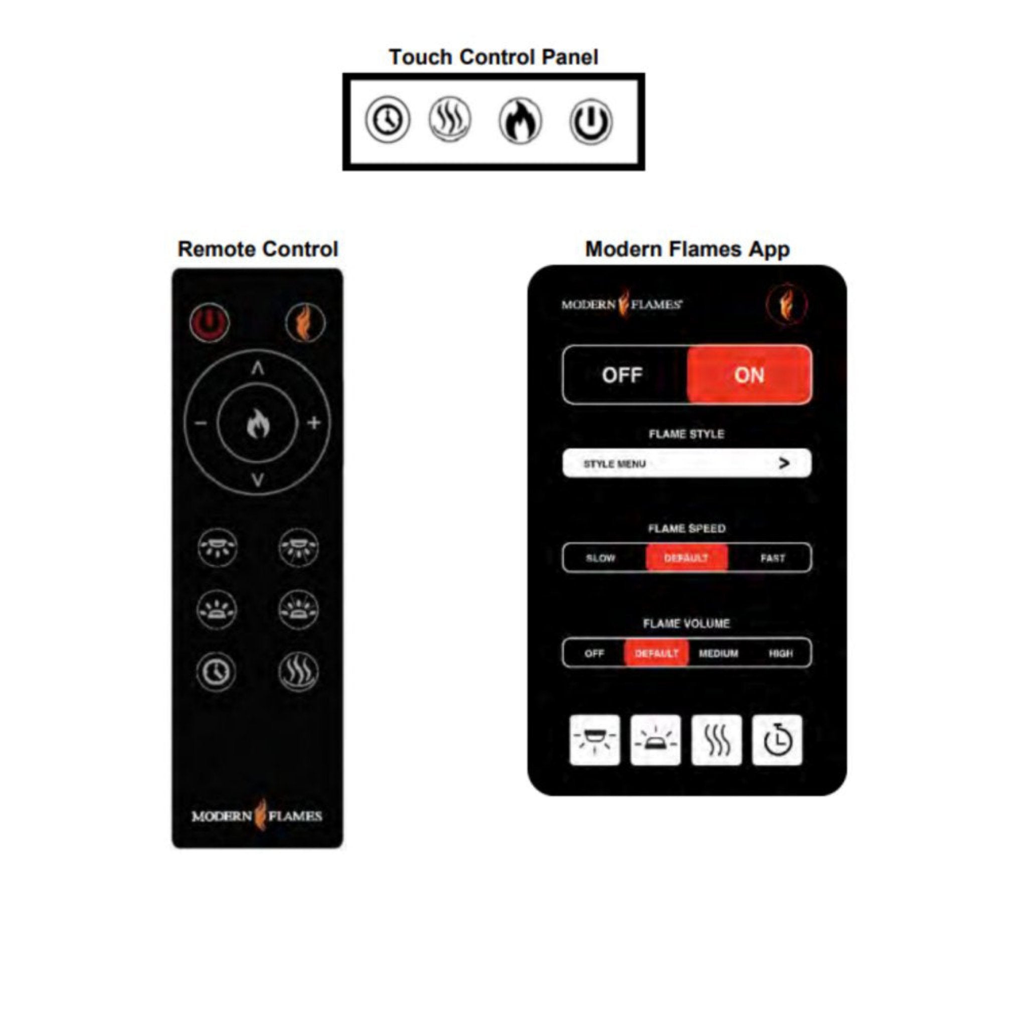 Modern Flames Orion Slim 76" Heliovision Single-Sided Electric Fireplace [OR76-SLIM] (SAK41935)