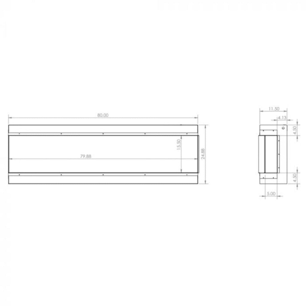 Modern Flames Redstone 42" Built-In Traditional Electric Fireplace [RS-4229] (SAK97326)