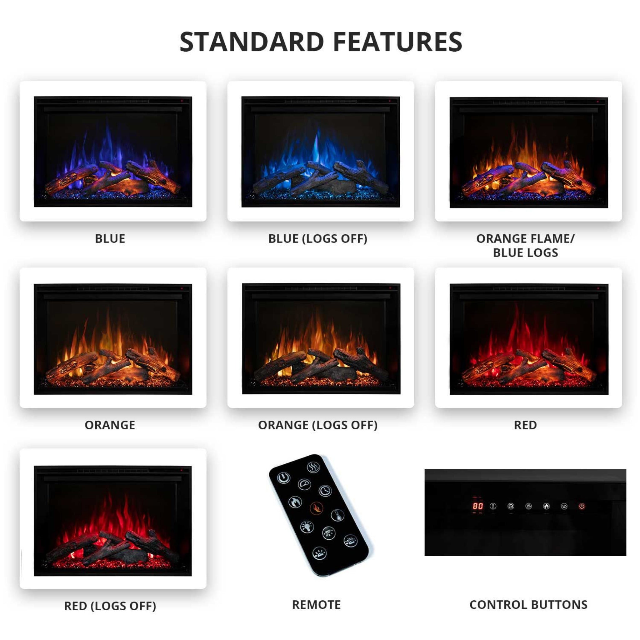 Modern Flames Redstone 54" Built-In Traditional Electric Fireplace [RS-5435] (SAK48153)