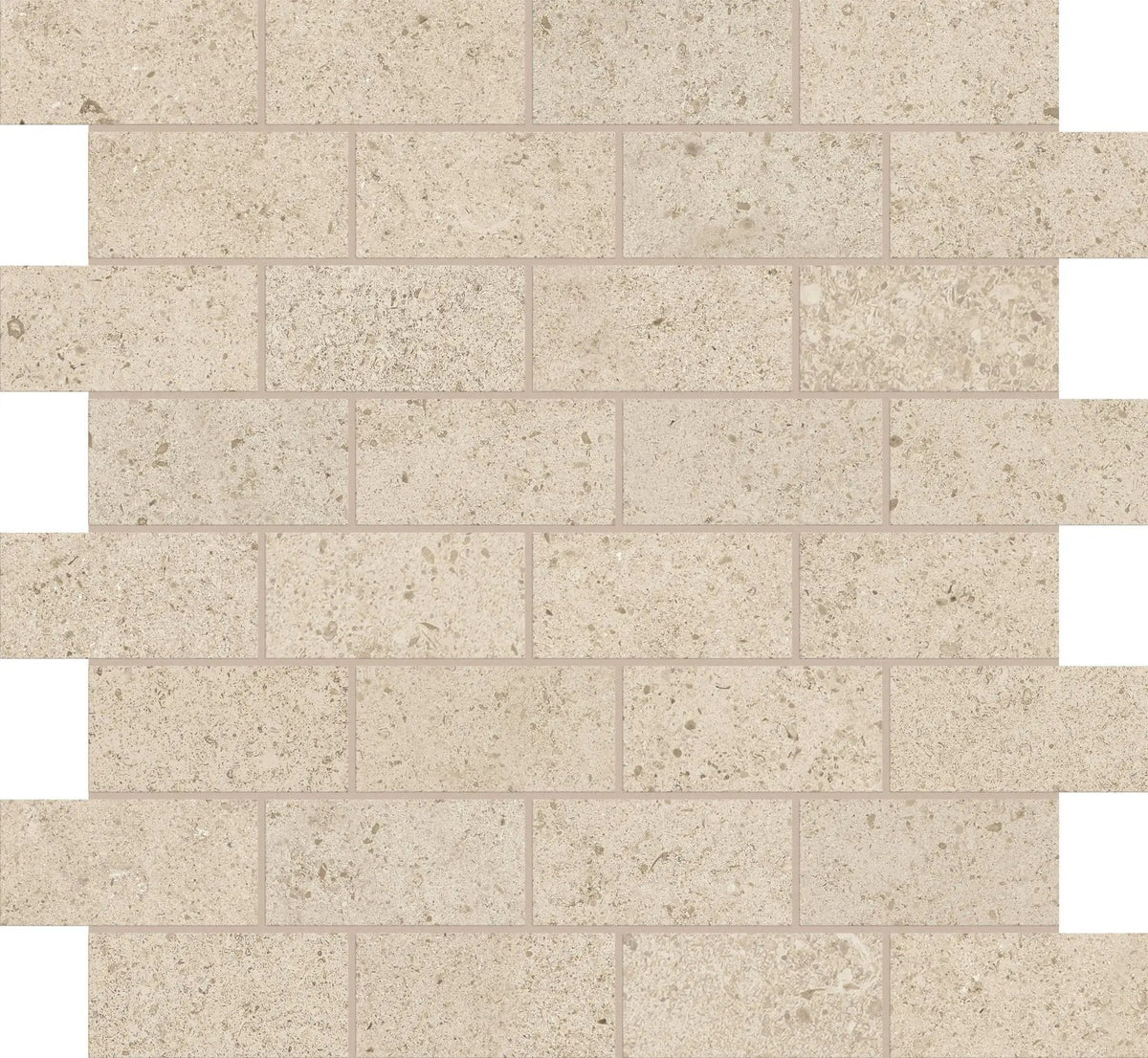 Mood Sand Mosaic J Limestone Look Porcelain Mosaics 12x12
