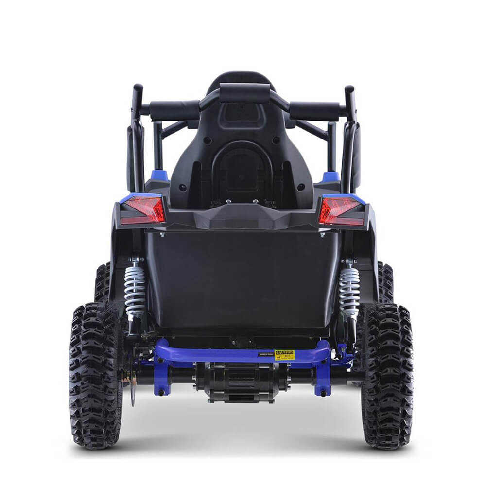 MotoTec Raider 1200W 48V/12AH Kids Electric Full Suspension UTV, Blue (SAK15062)
