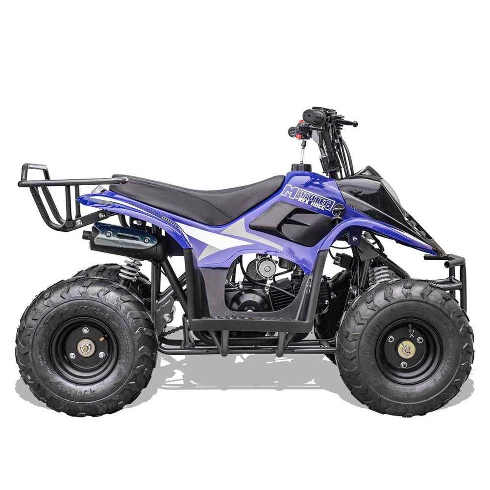MotoTec Rex 110CC 4-Stroke Mini Kids 4 Wheeler Gas ATV Quad, Blue (91352842)
