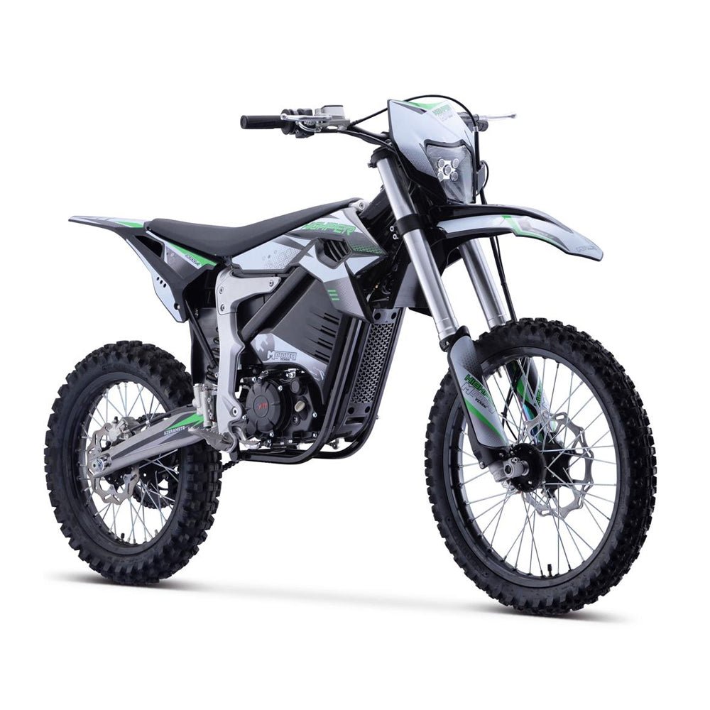 MotoTec Venom High-Performance 72V/12000W Electric Dirt Bike, White (97314685)