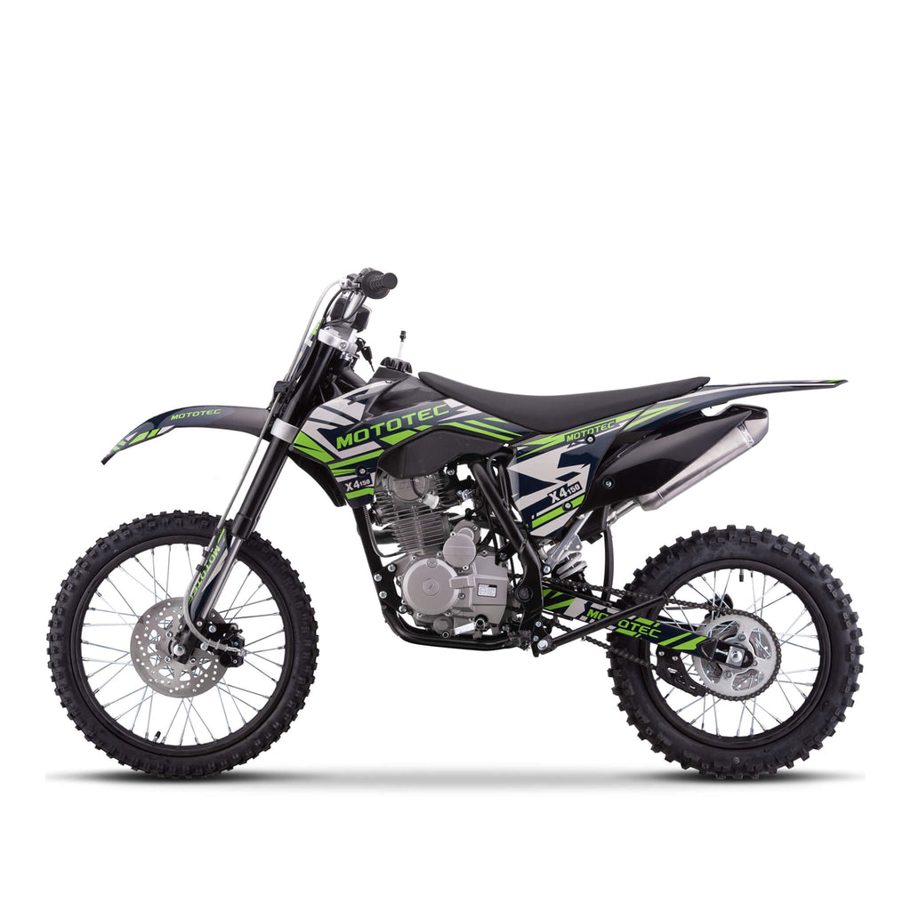 MotoTec X4 150CC 4-Stroke High-Performance Gas-Powered Dirt Bike (SAK95731)