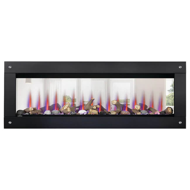 Napoleon Clearion Elite 60 Fully Recessed See Thru Wall Mounted Electric Fireplace, 60" [NEFBD60HE] (SAK31716)
