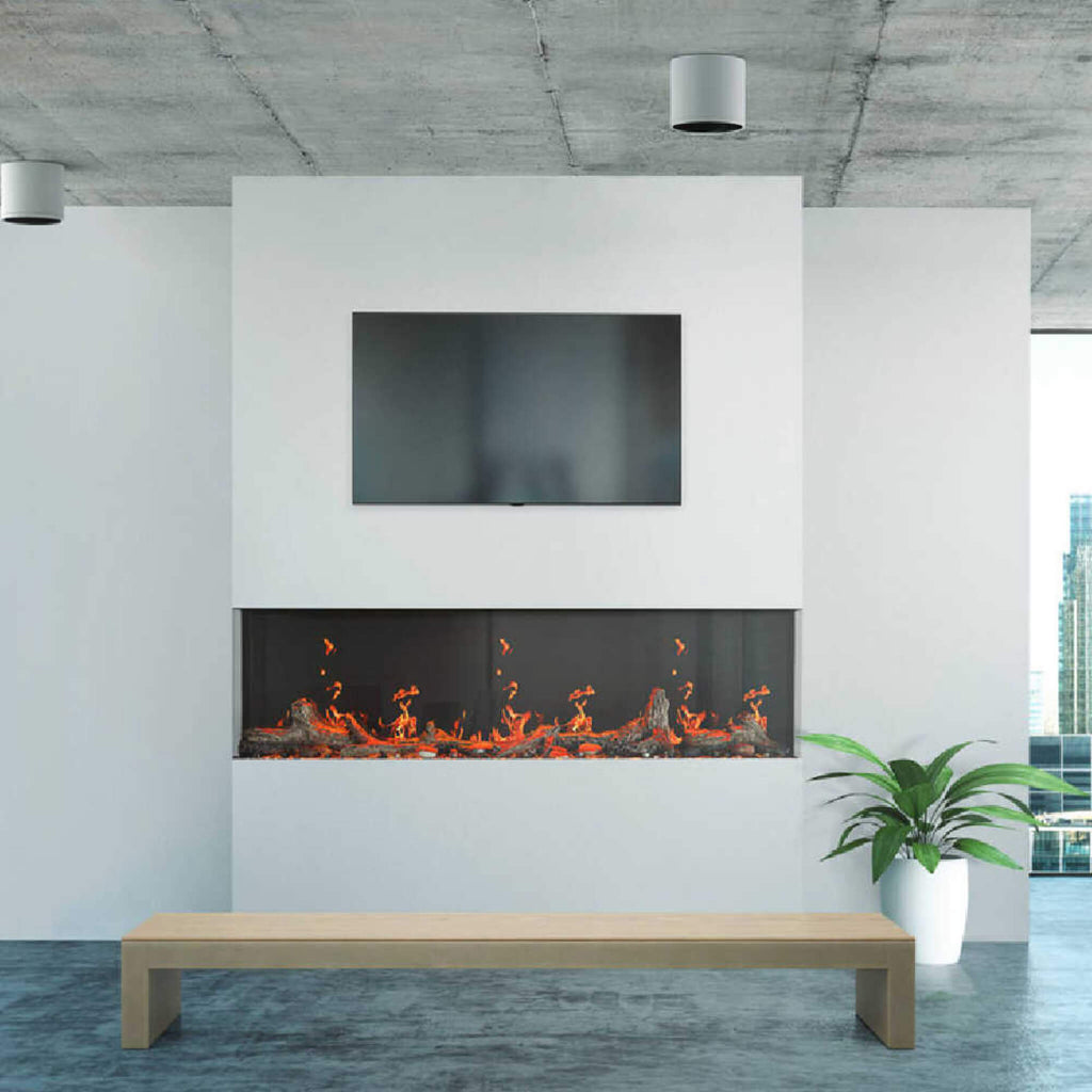 Napoleon Luminex 65" LCD Built-In Electric Fireplace With Remote Control [NEFL65LCD-3SV] (SAK83665)