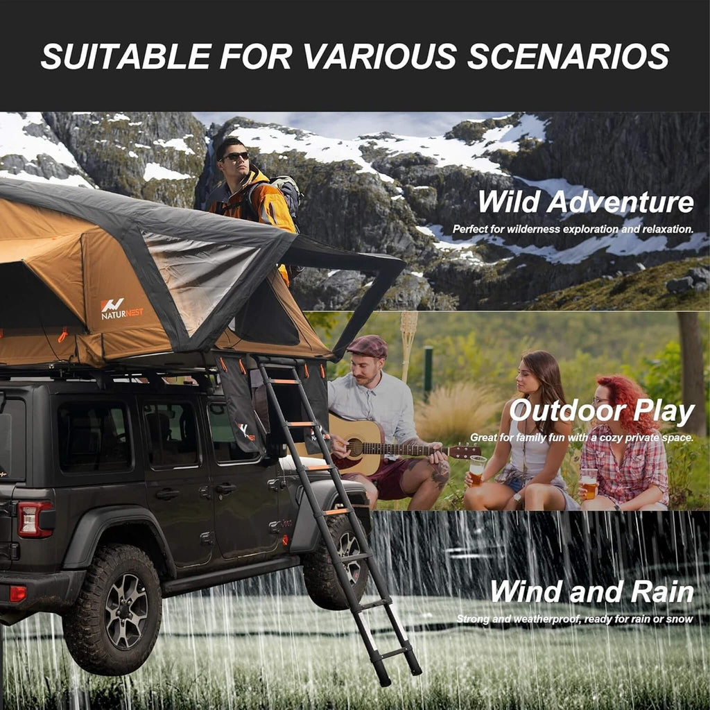 Naturnest Sirius 3 Premium 2XL 3-Person Clamshell Roof Top Tent (SAK62917)