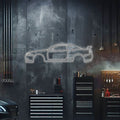 Skyline GT-R R34 Metal Neon Car Wall Art - MTN0036