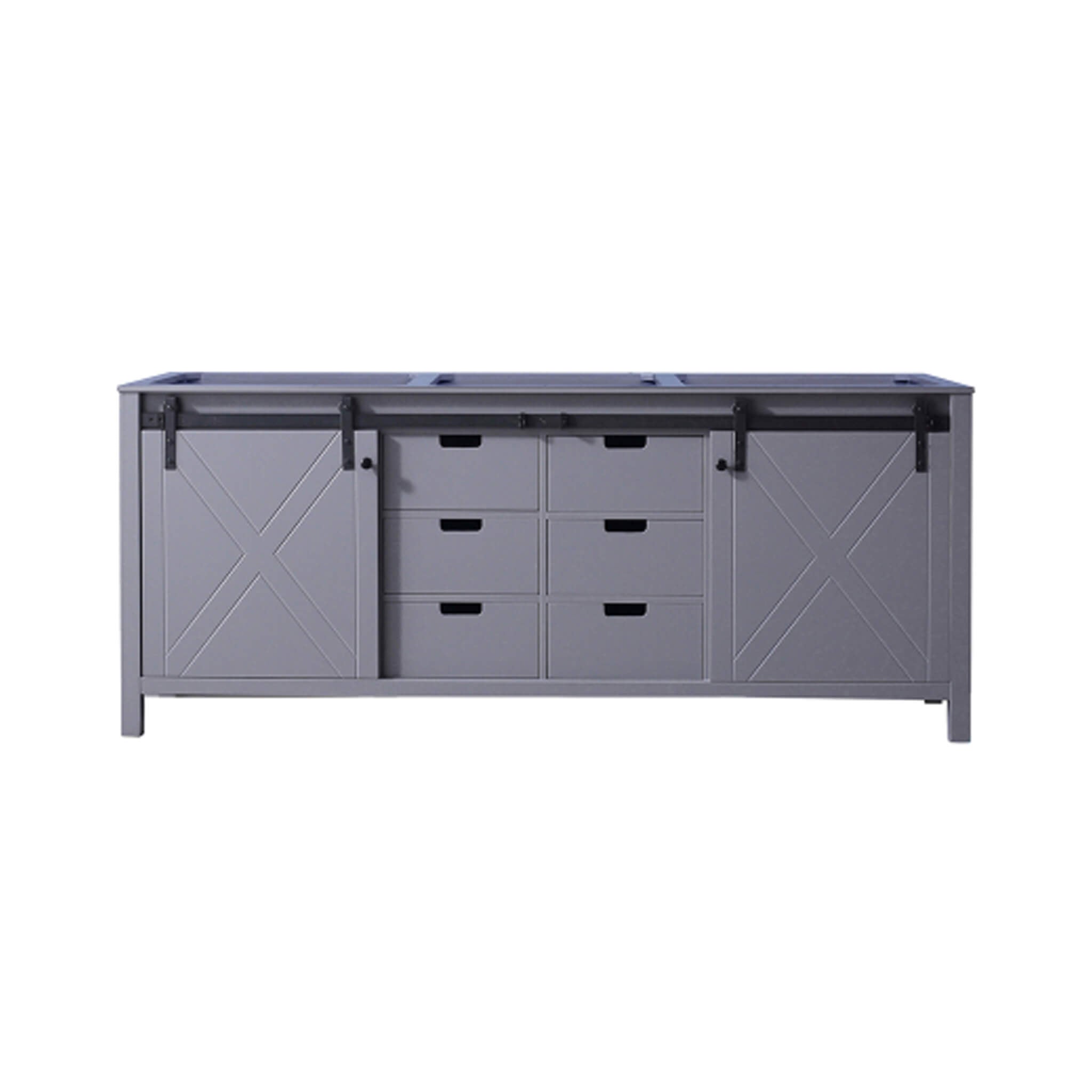 Nuvia 80-Inch Fully Assembled Double Bath Vanity With Soft Close Cabinets [No Countertop] (SAK53904)