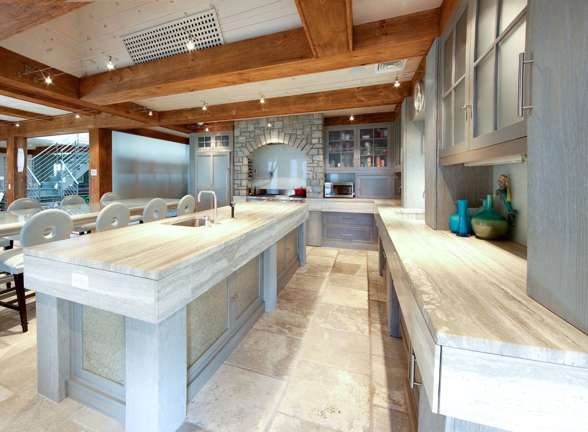 Ocean Blue Travertine