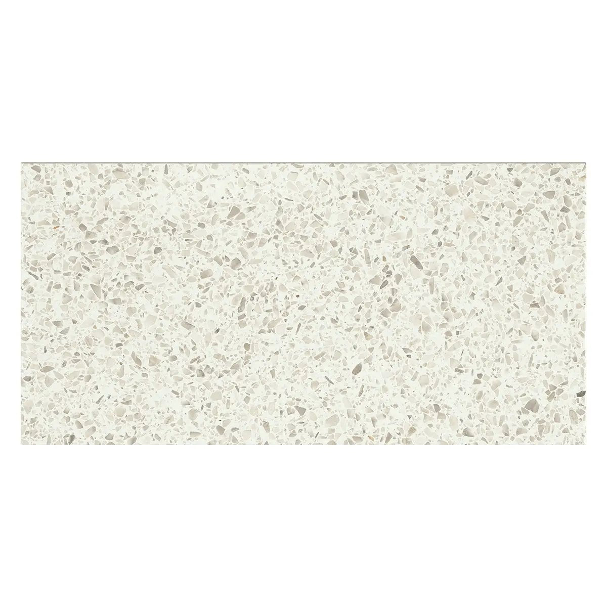 Oyster Beige Matte Terrazzo Look Porcelain Tiles 12x24