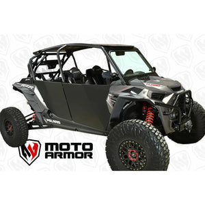 Polaris RZR XP 4 1000 Turbo S full aluminum doors in black by Moto Armor