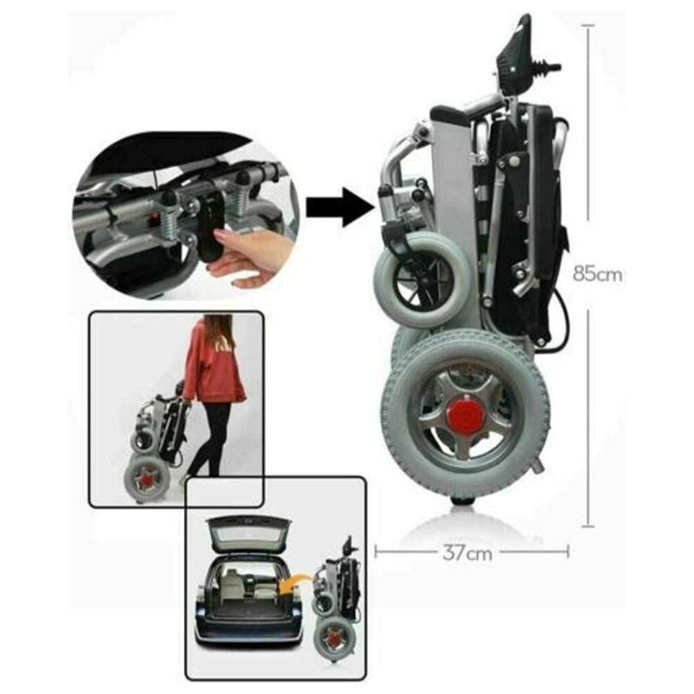 PCMOS WD602 17.5" Heavy Duty Electric Motorized Lightweight Wheelchair, 250LBS (97658124)