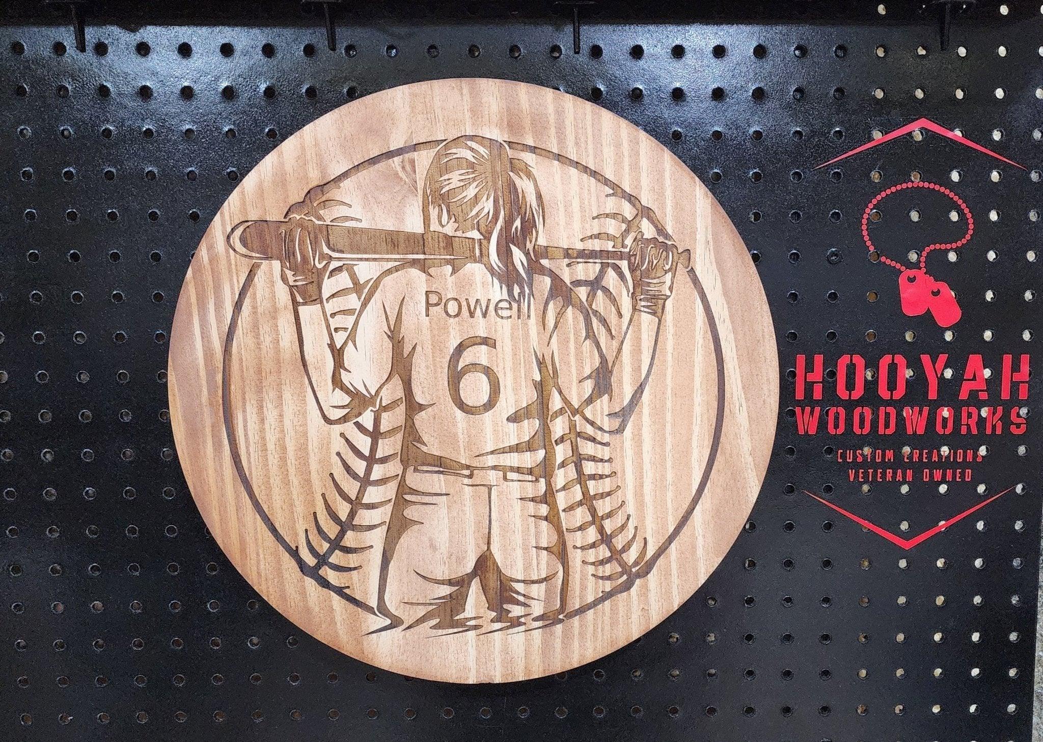 Personalized softball girl sign