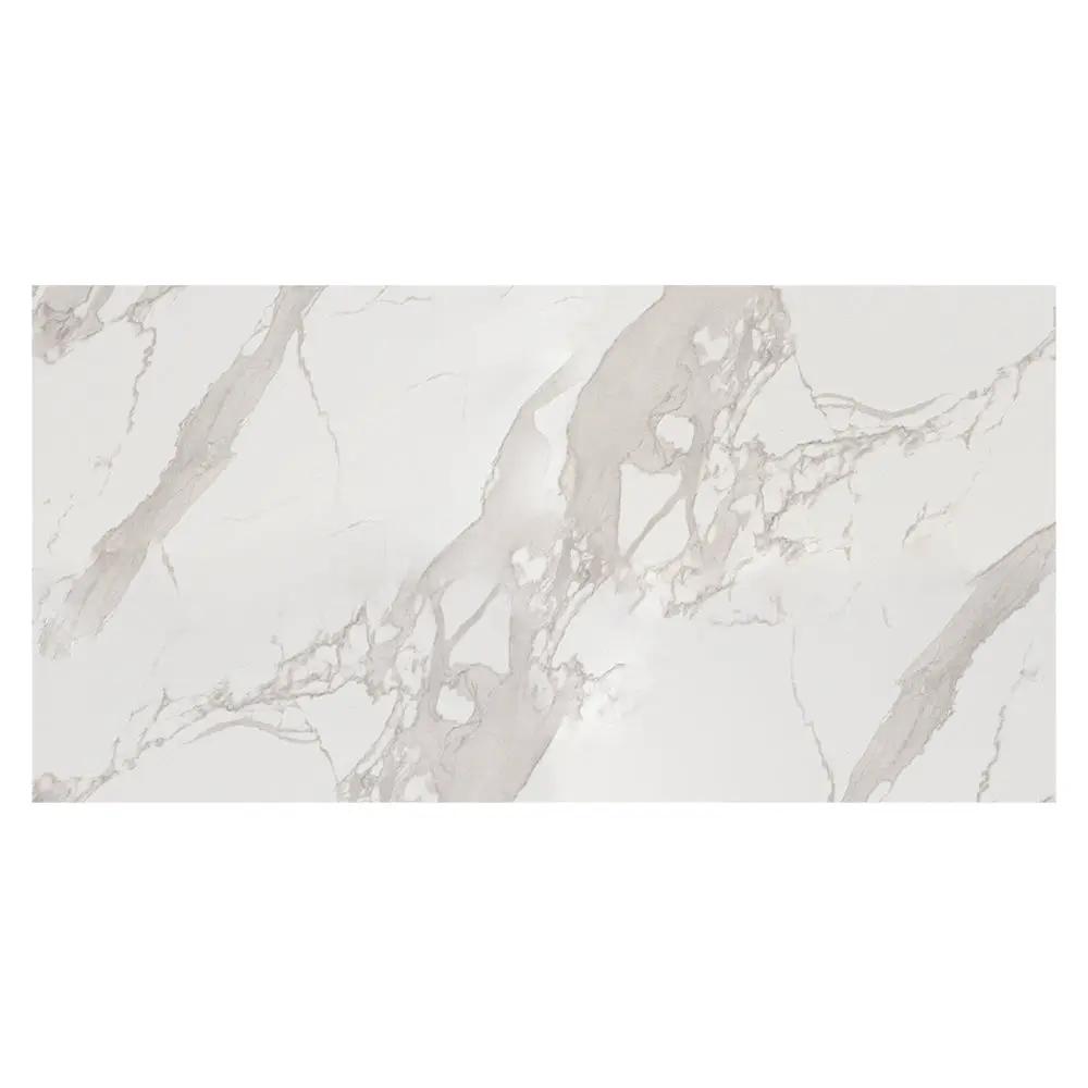 Petra White Polished Porcelain Tiles 24x48