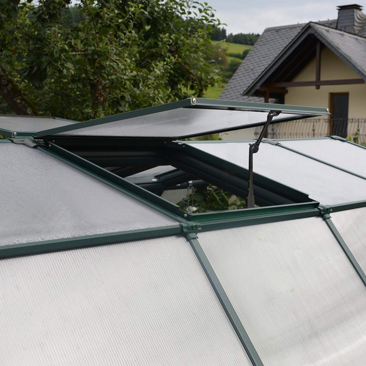 [08x20FT] Extra Large Barn-Style Weatherproof Walk-In Greenhouse With Roof Vents (SAK85716)